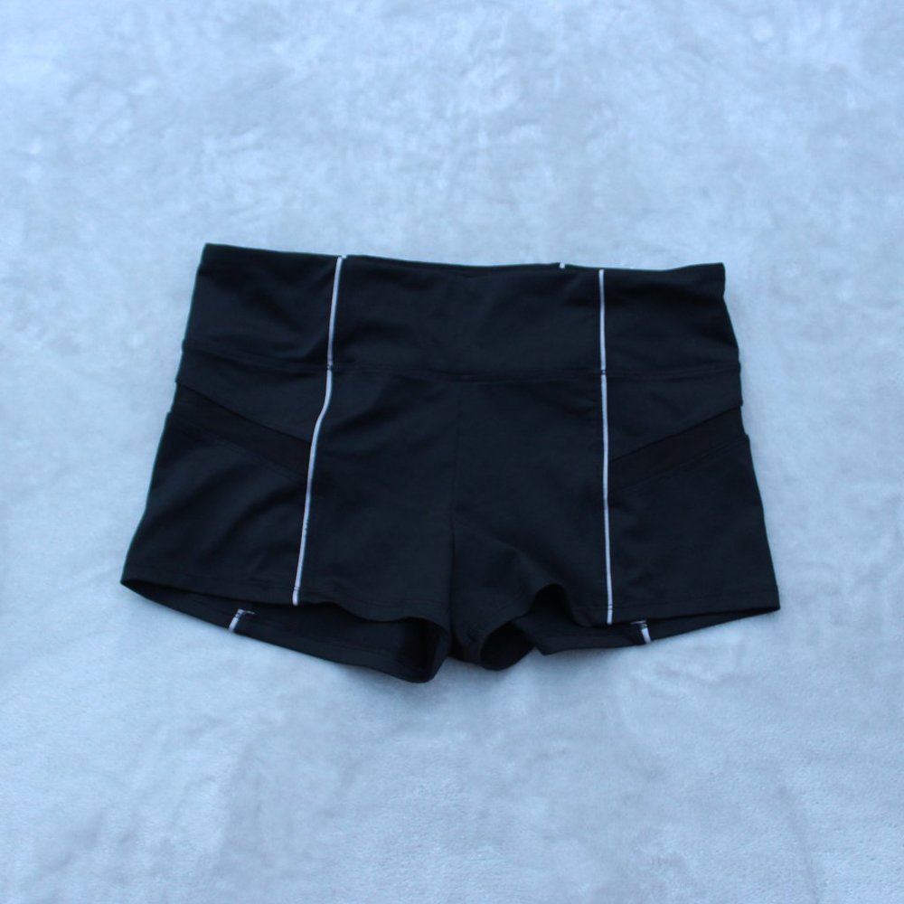 forever 21 black spandex work out shorts